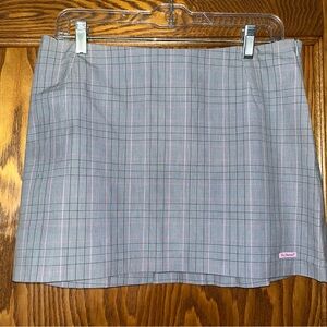 Ben Sherman Grey Pink Plaid Woman’s Tennis Skirt NWT US 8 UK 12 old Money Preppy
